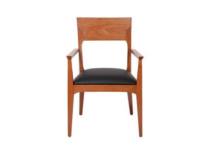 Brauner Holzstuhl Designer Einsitzer Esszimmerstuhl Luxus 1-Sitzer Möbel