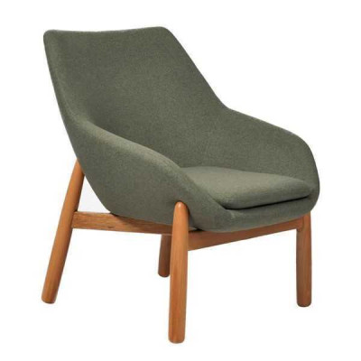 Grüner Esszimmerstuhl Wohnzimmer Stühle Designer Einsitzer Holzfüße
