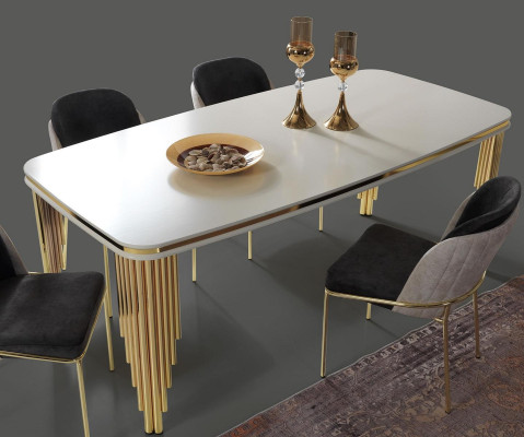 Moderner Küchenstuhl Esszimmermöbel Stühle Lehnstühle Polstermöbel Gold