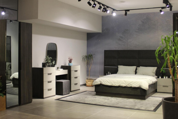 Schminktisch mit Spiegel Make Up Schlafzimmer Design Möbel Holz 2tlg. Neu