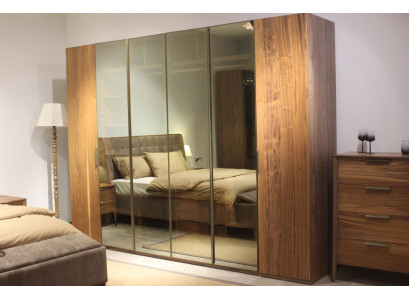 Schlafzimmer Design Möbel Kleiderschrank Luxus Holz Braun Schränke Neu