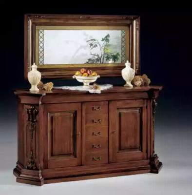 Esszimmer Set Esstisch Kommode Vitrine Spiegel Luxus Klassische Möbel