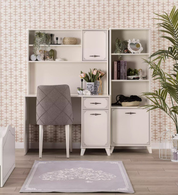 Kinderschreibtisch Schreibtisch Computertisch Holz Weiß Design Tisch Tische