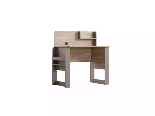 Garnitur Schreibtisch Holz Tisch Regal Braun Kinderzimmer Arbeitstisch