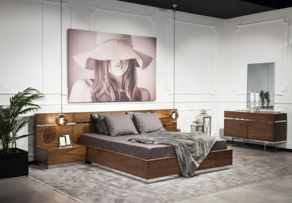 Luxus Schlafzimmer Möbel Kommode Kleiderschrank Nachttische Spiegel 6tlg