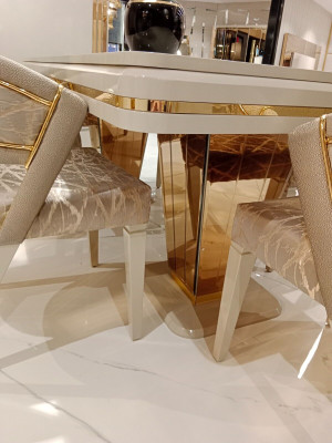 Luxuriöser 6x Stühle Klare Linien und Eleganz Ergänzung für jedesder Innenraum