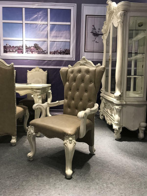 Stuhl Thron Sessel Holz Set Esszimmer Designer Antik Stil Rokoko Barock
