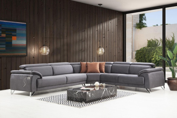 Sofa Couch Ecksofa L-form Polstersofa Sitzmöbel Modern Luxus Möbel Wohnzimmer