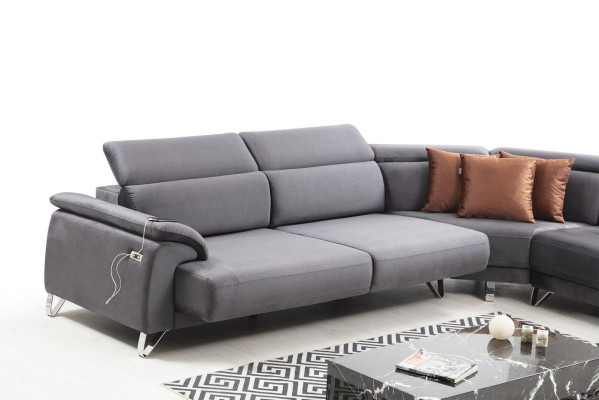 Sofa Couch Ecksofa L-form Polstersofa Sitzmöbel Modern Luxus Möbel Wohnzimmer