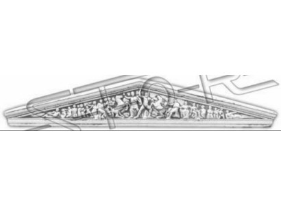 Tür Bogen Relief Antik Stil Bild Bilder Wandrelief Steinplatte Türen