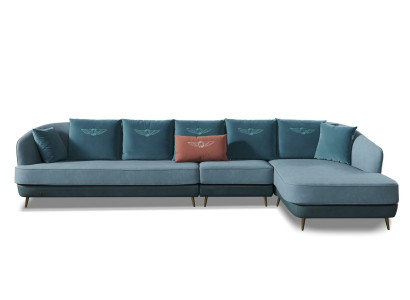 Sofa Ecksofa L Form Wohnlandschaft Designer Couch Polster Sitz Garnitur
