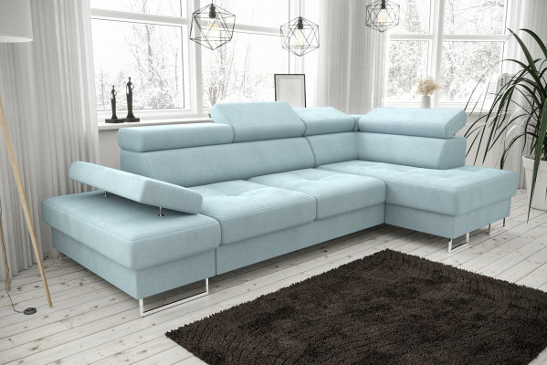 Sofas L Form Sofa Couch Polster Wohnlandschaft Design Ecksofa Textil Leder Neu