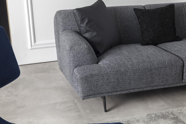 Couch Viersitzer Polster Möbel Stoffsofa Couch 284cm Couchen Big Sofas