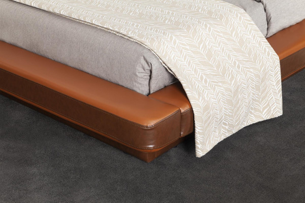 Orangenes Schlafzimmer Bett Doppelbett 2x Nachttisch Betten Möbel 3tlg.