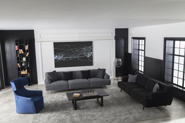 Sofa Set 3+1 Sofagarnitur Couch Polster Möbel Weiche Luxus Couchen Stoff