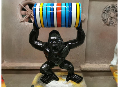 Designer Figur Statue Moderne Figuren Statuen Dekoration Deko Gorilla Garten Neu