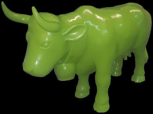 Figuren echte handarbeit Skulpturen Dekoration Deko Abstrakt Design Kuh Statue