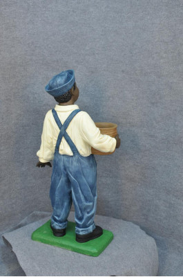 Dunkel Häutiger Junge Skulptur Figur Skulpturen Figuren Statue Stil 1920er