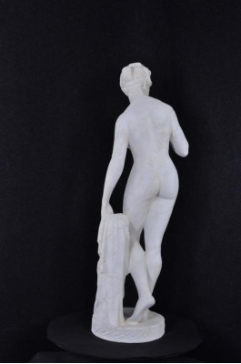 Antik Marmor Stil Statue Eva mit Apfel XXL Figur Statuen Skulptur Deko PG0346