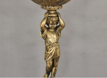 Antik Stil Dekoration Büste Schlüssel Obst Vase Schale Skulpturen Skulptur Deko