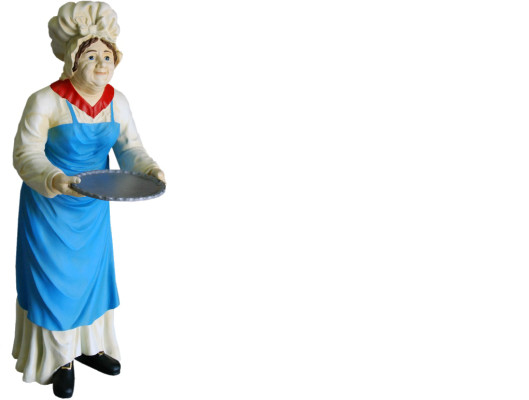 Servier Ständer Großmutter Figur Statue Skulptur Figuren Skulpturen Dekoration