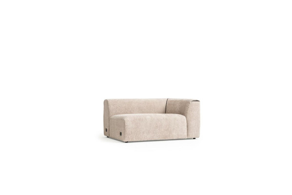 Ecksofa Beige L-Form Wohnlandschaft Eckcouch Sofa Moderne Couch