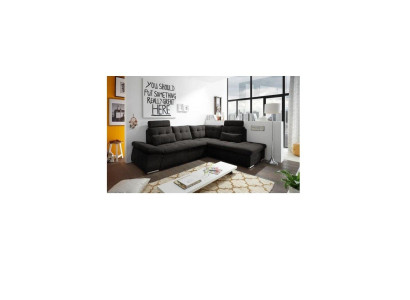 Ecksofa L-Form Sofa Couch Design Polster Modern Textil Bettfunktion Stoff