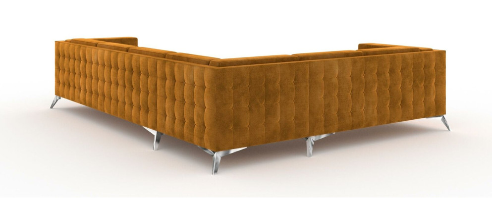 Ecksofa L-Form Stoff Couch Wohnlandschaft Garnitur Design Modern Sofa