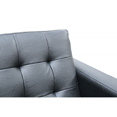 Design Moderne Chesterfield Garnitur Sofa Couch Polster Leder Garnituren 3+2 Neu