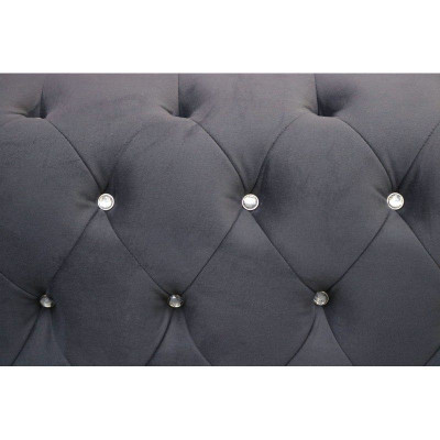 Chesterfield Sofagarnitur Sofa 3+1+1 Polster Couch Sofas Sitz Kristallsteine