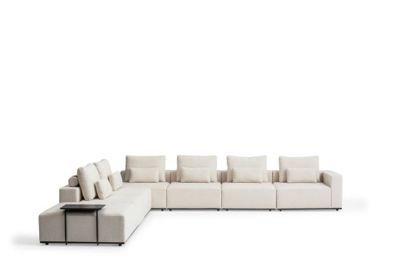 Luxus Wohnzimmerecke Wohnlandschaft Stoff Sofa Couchen Modern