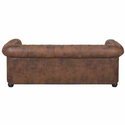 Chesterfield York Gobi 3 Sitzer Leder Couch Polster Sofas Couchen Neu