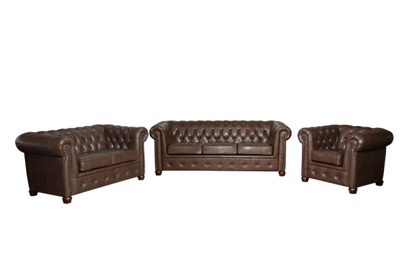 designer 2 Sitzer Textil Sofas Couchen Neu Chesterfield Ledersofa Couch