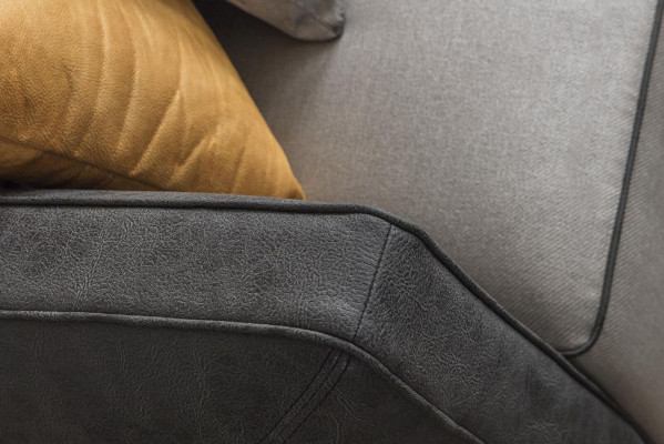 Ecksofa Sofas L-Form Großes Sofa Eck Wohnzimmer Polyester Modern Luxus Stoff Neu