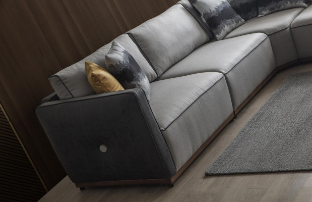 Wohnzimmer Ecksofa Sofas L-Form Sofa Ecke Stoffsofa Luxus Stoff Eckgarnitur Neu