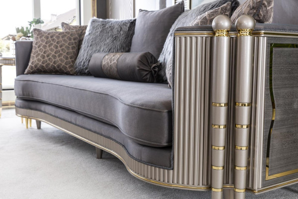 Luxus Dreisitzer xxl Sofa Big Couch Polster Möbel 260cm Design Einrichtung