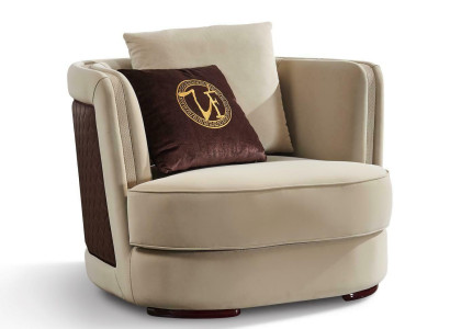 Sessel Fernseh Couch 1 Sitzer Sofa Textil Stoff Couchen Polster Design