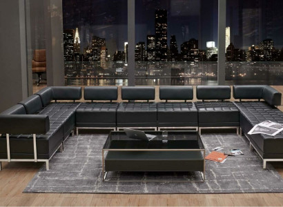 Sofa U Form Sofa Couch Polster Garnitur Wohnlandschaft Design Ecksofa