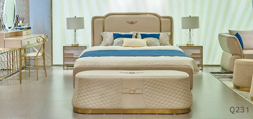 Bett Polster Design Luxus Doppel Hotel Deko Betten Ehe 180x200cm Schlaf