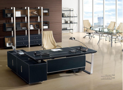 Büro Möbel Einrichtung Schreibtisch + Aktenschrank Komplett Set Designmöbel Neu