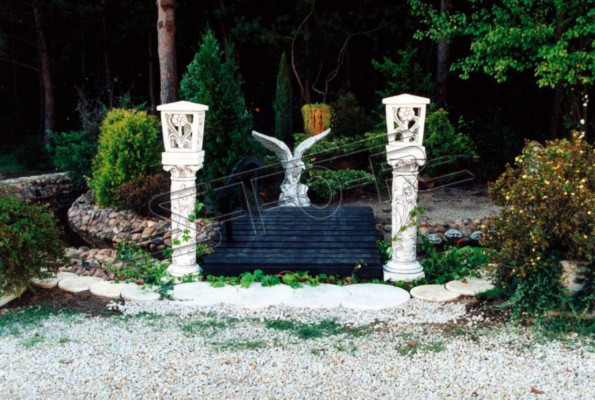 Edle Designer Säule Garten Figur Säulen Ständer Dekoration Skulptur