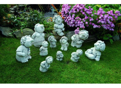 Figur Blumenkübel Pflanz Kübel Dekoration Figur Blumentöpfe Dekor Garten