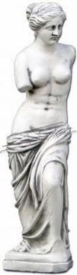 Garten Dekoration Frau 58cm Terrasse Stein Figuren Figur Deko