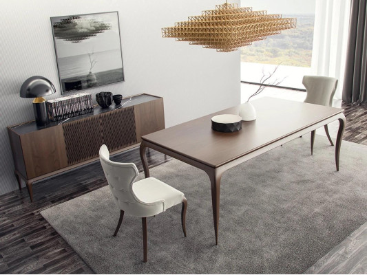 Luxus Esszimmer Set 6tlg Neu Esstisch 4x Stühle Einrichtung Sideboard