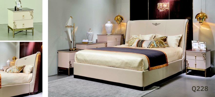 Neu Betten Polsterbett Doppelbett Designer Bett Ehebett Schlafzimmer