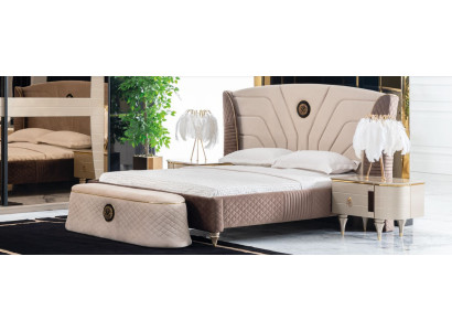 Betten Doppelbett Hotel Bettrahmen Doppel Holz Möbel Bett Polster Luxus Design