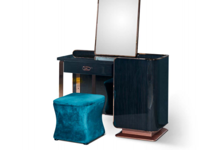 Schminktisch Holz Schwarz Konsolen Modern Design Möbel Luxus Schlafzimmer Neu