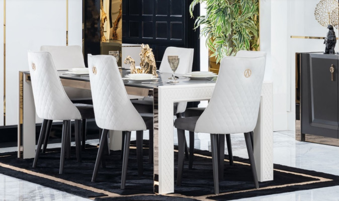 Tisch Massiv Holz Möbel aus Italien Esszimmer Tische Einrichtung Esstisch Luxus