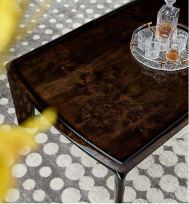 Couchtisch Dunkelbraun Holz Luxus Wohnzimmer Neu Modern Design