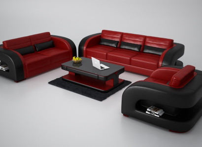 Sofa Sofagarnitur 3+1+1 Sitzer Set Design Polster Couchen Couch Modern